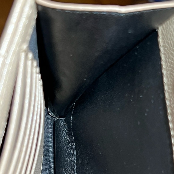 CLASSIC CASSANDRE CHAIN WALLET IN GRAIN DE POUDRE LEATHER DARK BEIGE - Picture 10 of 12